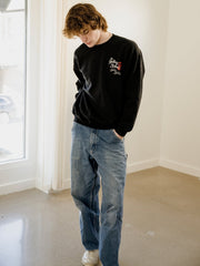 Rolling Stones Japan 2006 Black Thrifted Sweatshirt (FINAL SALE)