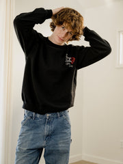 Rolling Stones Japan 2006 Black Thrifted Sweatshirt (FINAL SALE)