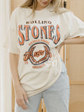 Rolling Stones OSU College Seal Off White Thrifted Tee