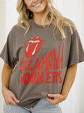 Rolling Stones OU Sooners Dazed Charcoal Thrifted Tee