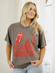 Rolling Stones OU Sooners Dazed Charcoal Thrifted Tee