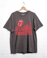 Rolling Stones OU Sooners Dazed Charcoal Thrifted Tee