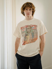 Rolling Stones Tattoo You Off White Thrifted Distressed Tee