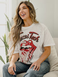 Rolling Stones Texas Tech Tie Dye Lick White CC Tee