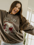 Rolling Stones University of Alabama Helmet Lick Charcoal Thrifted Sweatshirt