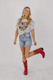 Schooner Pic White Fleck Tri-Blend Tee