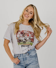 Schooner Pic White Fleck Tri-Blend Tee