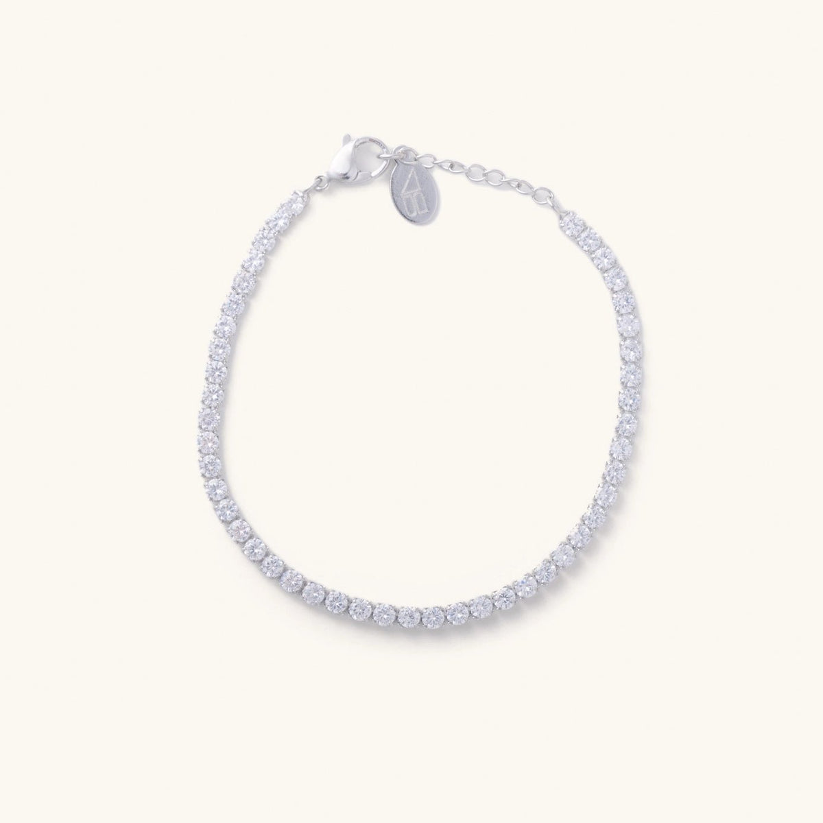 Silver Shimmer Tennis Bracelet-Waterproof