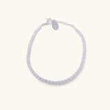 Silver Shimmer Tennis Bracelet-Waterproof