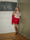 Sooners Basketball Fling Puff Ink Off White Thrifted Tee