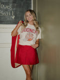 Sooners Basketball Fling Puff Ink Off White Thrifted Tee