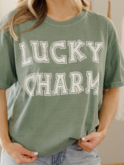 St. Patrick's Day Lucky Charm Green Tee