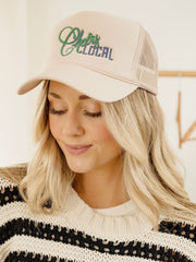 Tan Cheers Local Embroidered Hat