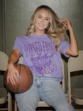 TCU Horned Frogs Big Basketball Violet Tee
