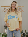 Tennessee 1796 Puff Ink Butter Comfort Colors Tee