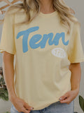 Tennessee 1796 Puff Ink Butter Comfort Colors Tee