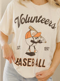 Tennessee Vols Amuseable Baseball Off White Thrifted Tee