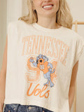 Tennessee Vols Club Mascot Off White Tank