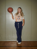 Tennessee Vols Courtside Basketball Off White Thrifted Tee