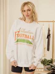 Tennessee Vols Football Field White Sweatshirt