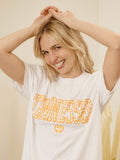 Tennessee Vols Gingham Heart White Tee