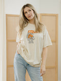 Tennessee Vols Mascot Flag Off White Thrifted Tee