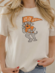 Tennessee Vols Mascot Flag Vintage White Ellie Perfect Tee