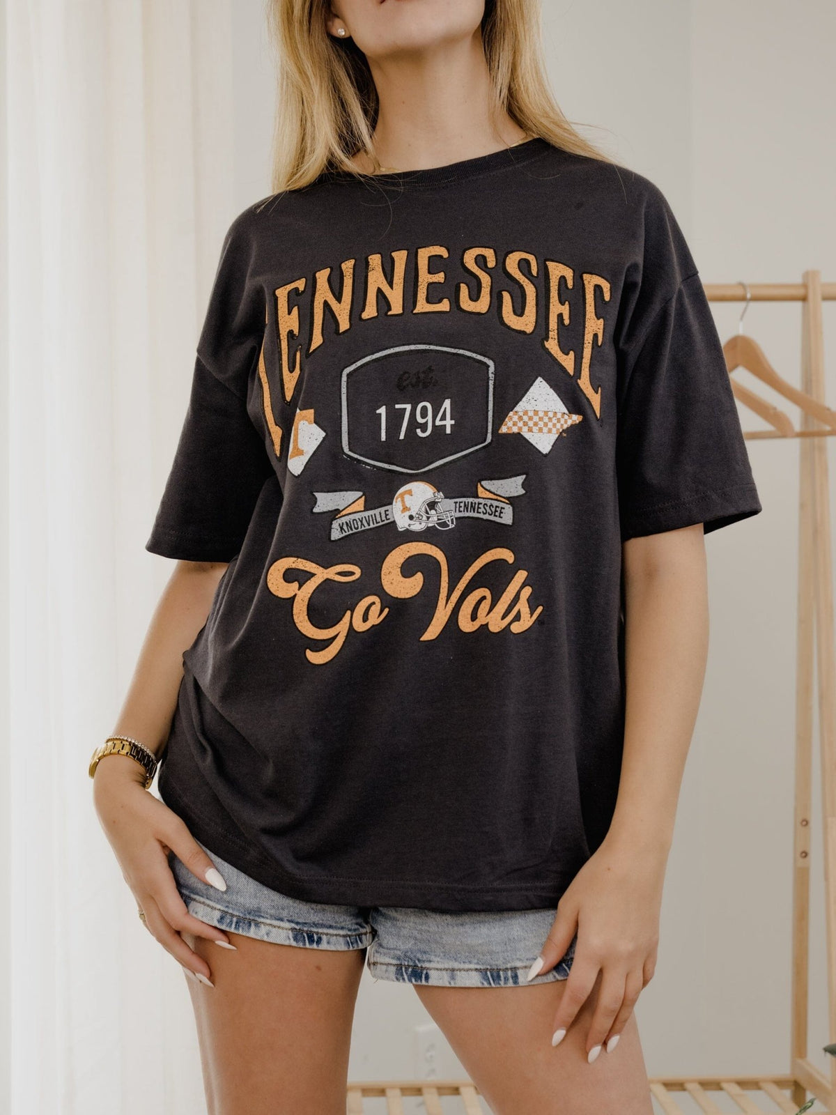 Tennessee Vols Patches 25 Smoke Heavyweight Tee