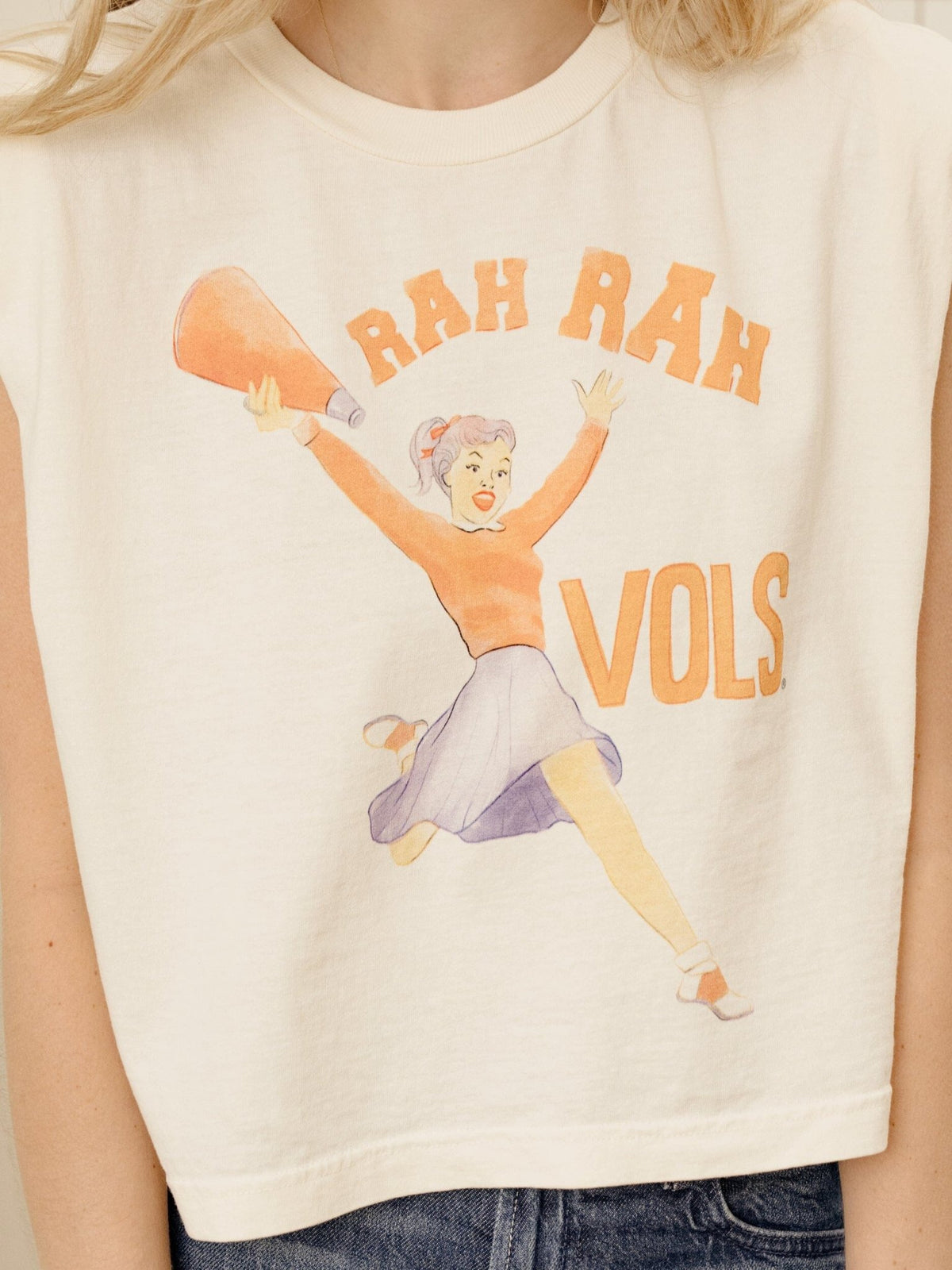 Tennessee Vols Rah Rah Off White Tank