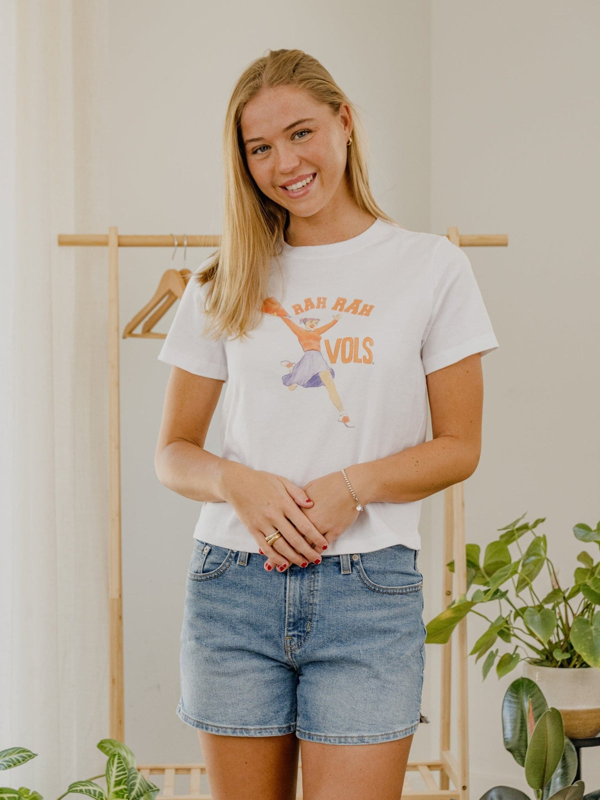 Tennessee Vols Rah Rah White Ellie Perfect Tee