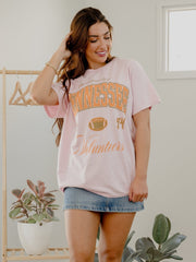 Tennessee Vols Wave Arch Pink Thrifted Tee