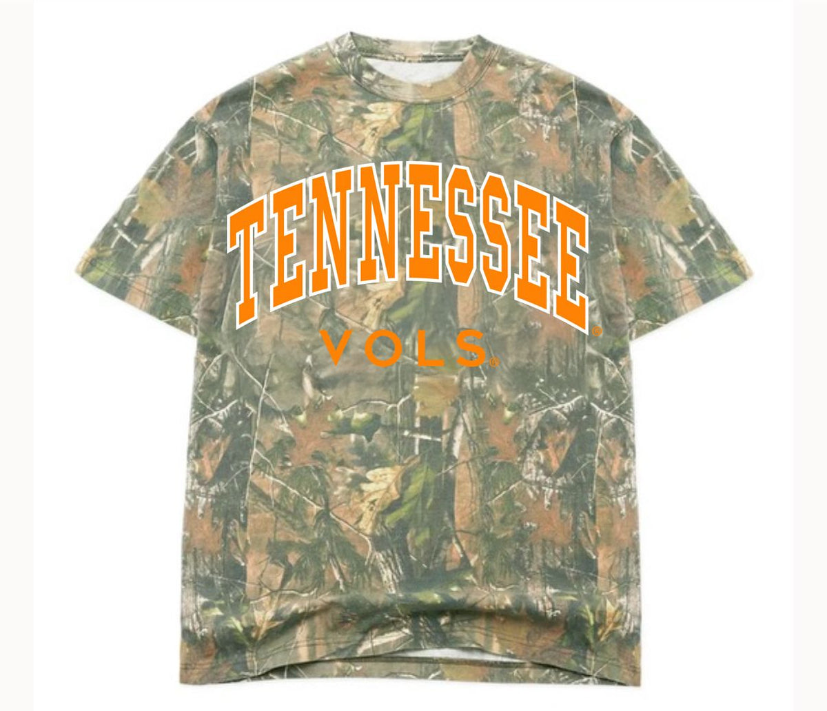 Tennessee Volunteers Filled Gault (Orange Ink) Camouflage Tee
