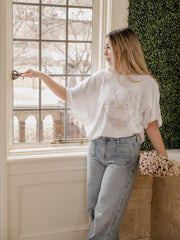 Texas Swag White Thrifted Tee