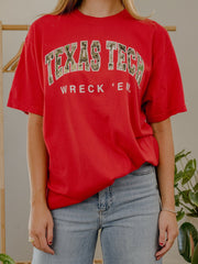 Texas Tech Camo Filled Gault Red Tee