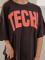 Texas Tech Mono Puff Ink Smoke One Size Tee