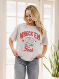 Texas Tech Patches 25 Ash Gray Thrifted Tee