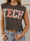 Texas Tech Quilted Puff Ink Smoke Tank