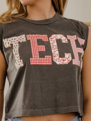 Texas Tech Quilted Puff Ink Smoke Tank