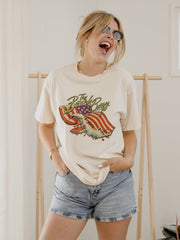 The Beach Boys Backstage Flag Off White Thrifted Tee