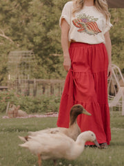 The Beach Boys Backstage Flag Off White Thrifted Tee