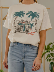 The Beach Boys Merry Christmas Baby Off White Thrifted Distressed Tee