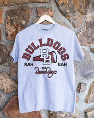 The Beach Boys Mississippi State Bulldogs Cheer Arch Gray Thrifted Tee