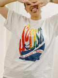 The Beach Boys Surfin USA White Thrifted Tee