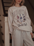 The Hamptons Yacht Club Ash Gray Thrifted Sweatshirt