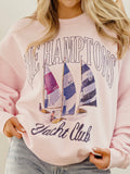 The Hamptons Yacht Club Pink Sweatshirt