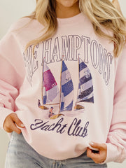 The Hamptons Yacht Club Pink Sweatshirt