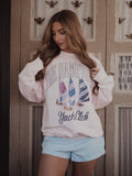 The Hamptons Yacht Club Pink Sweatshirt