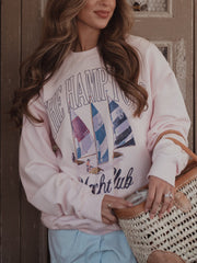 The Hamptons Yacht Club Pink Sweatshirt