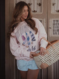 The Hamptons Yacht Club Pink Sweatshirt