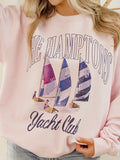 The Hamptons Yacht Club Pink Sweatshirt